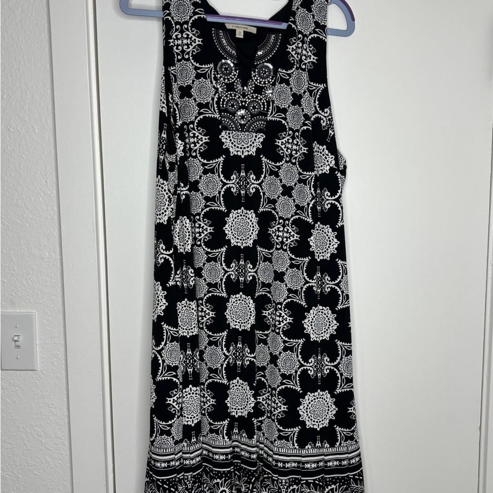 Black & White Patterned Dress